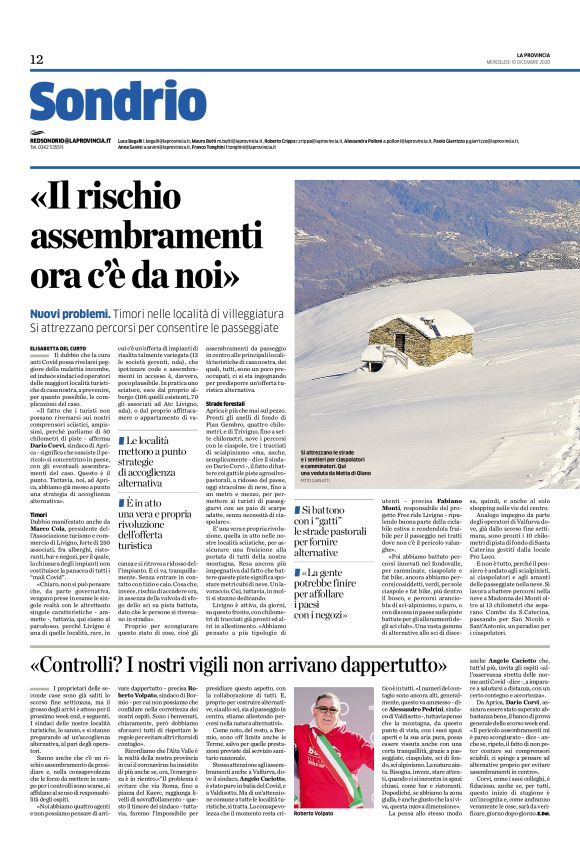 La Provincia di Sondrio 16/12/2020 La Provincia di Sondrio 16/12/2020